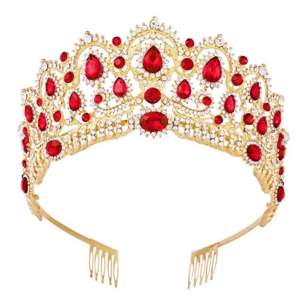 Queen Crystal Crown Headband Rhinestone Wedding Princess Tiara  Quincenera